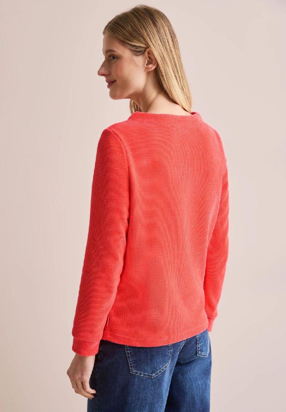 CECIL Langarmshirt Ziernähte Für Damen