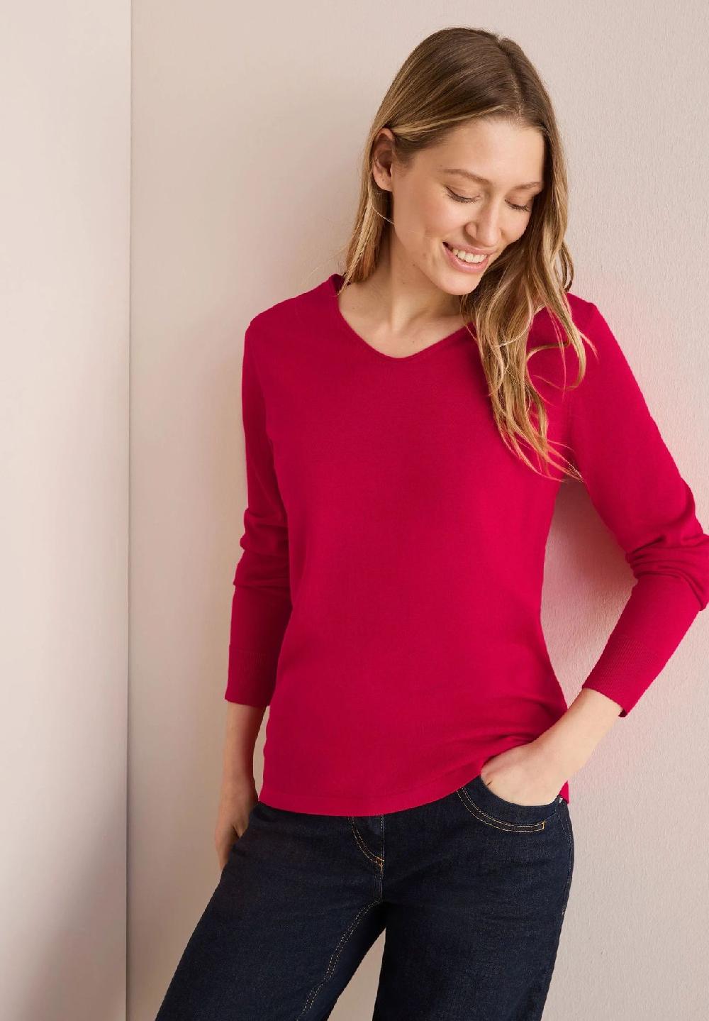 CECIL Pullover V-Ausschnitt Für Damen