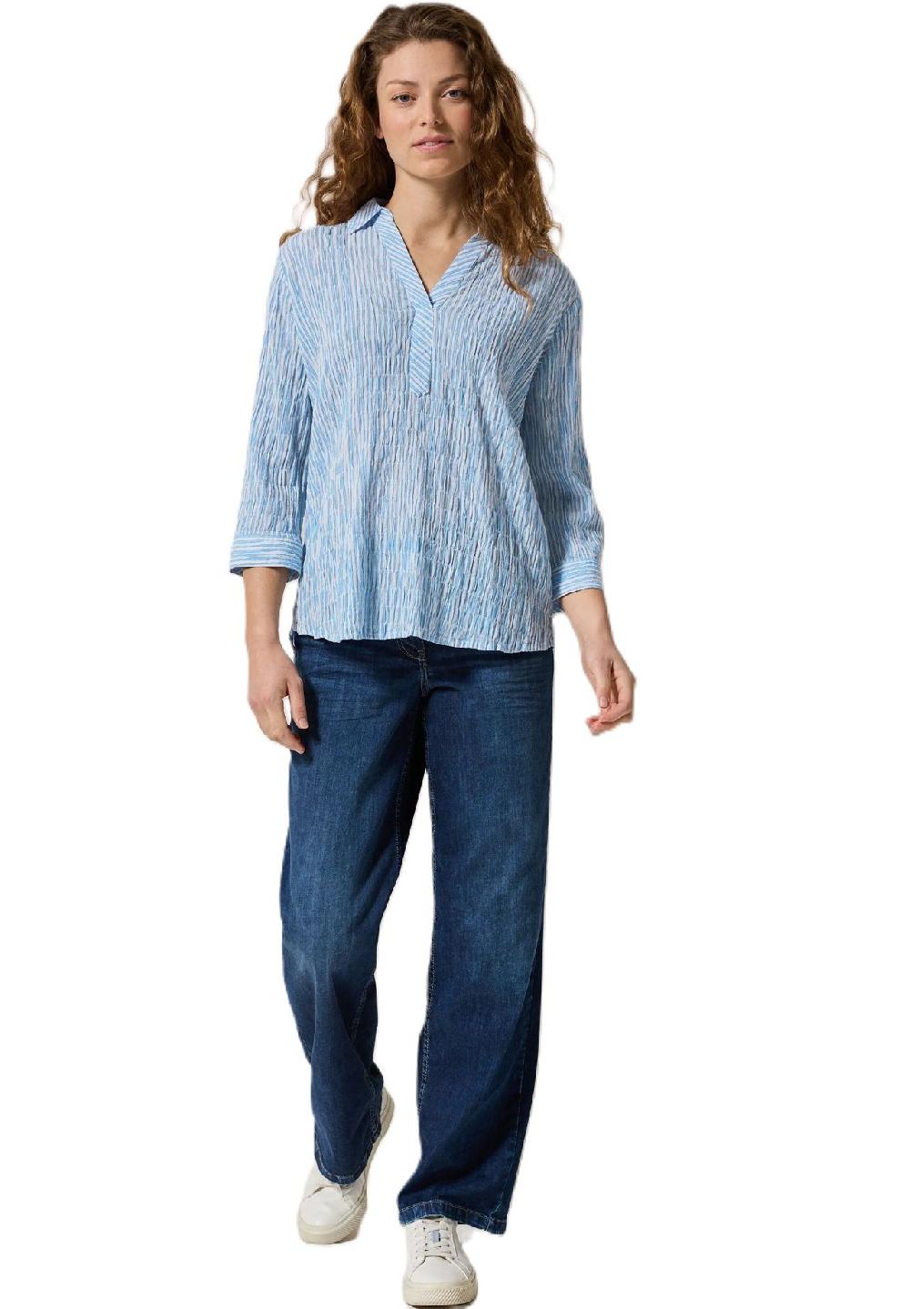 CECIL Shirtbluse "Seer" V-Ausschnitt Für Damen