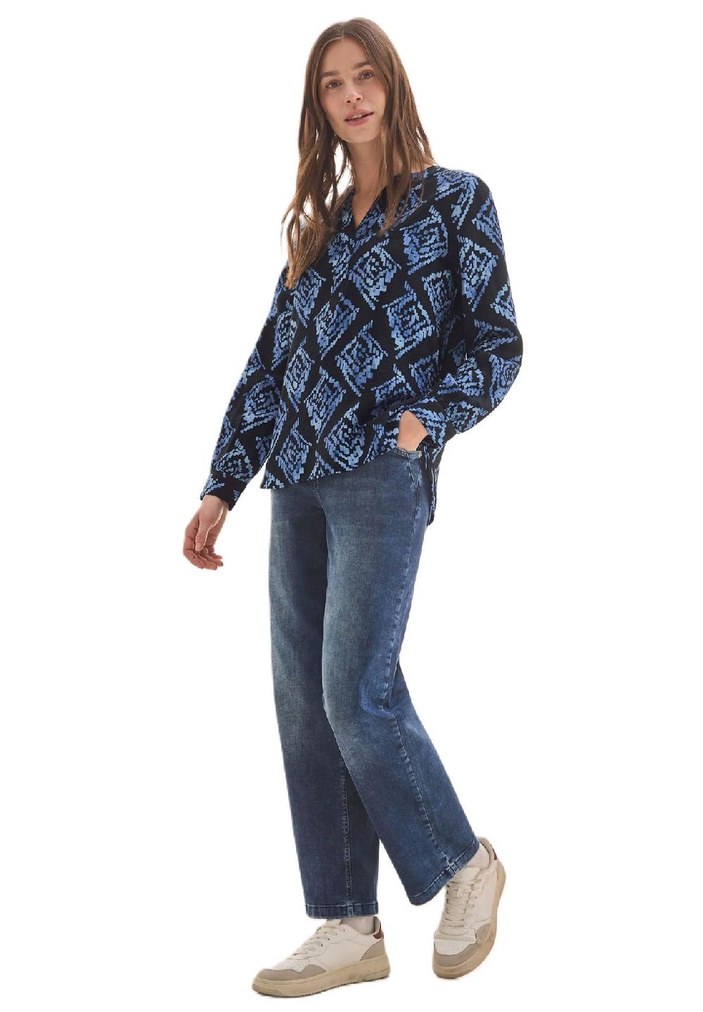 CECIL Shirtbluse Split-Neck Für Damen