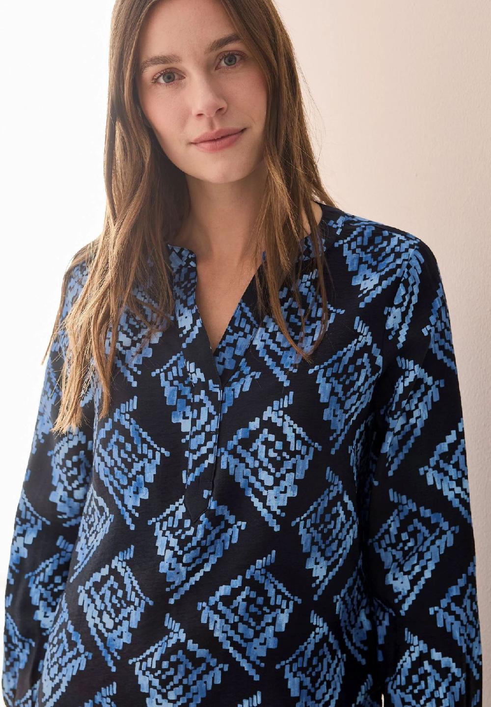 CECIL Shirtbluse Split-Neck Für Damen