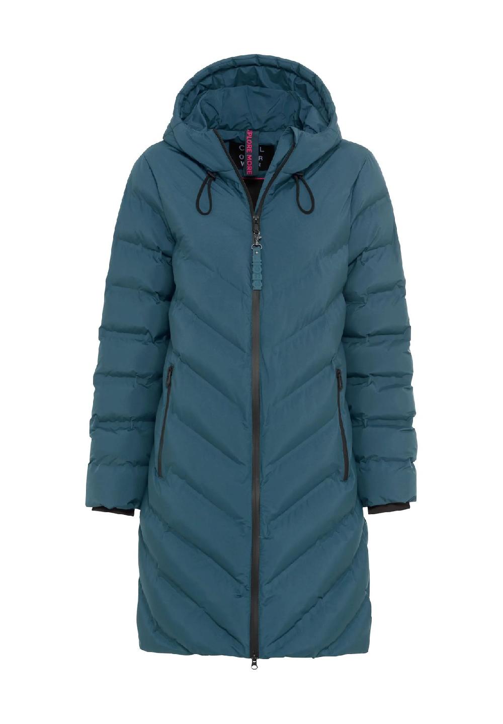 CECIL Steppmantel Stehkragen weitenregulierbare Kapuze für Damen