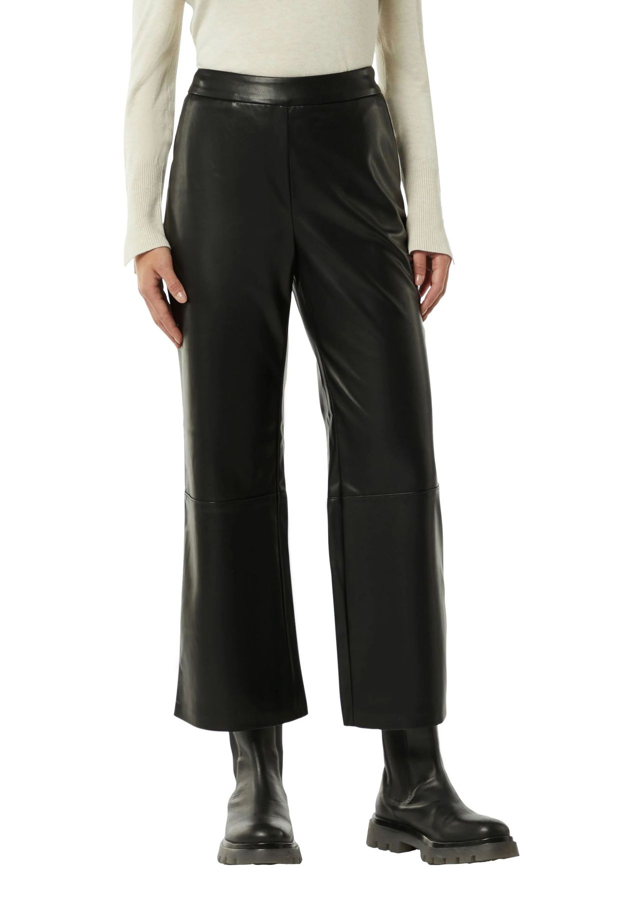 Comma Kunstlederhose High Waist Für Damen