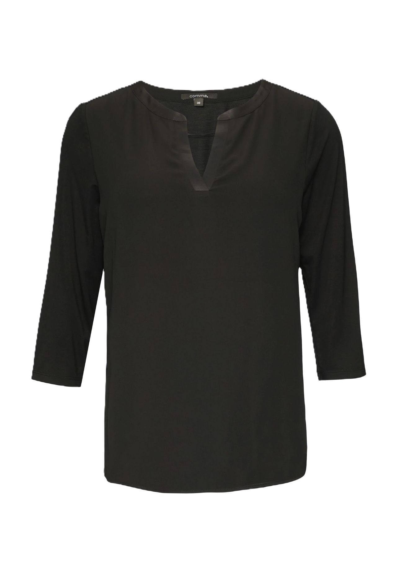 comma Shirtbluse 3/4-Arm Split-Neck für Damen