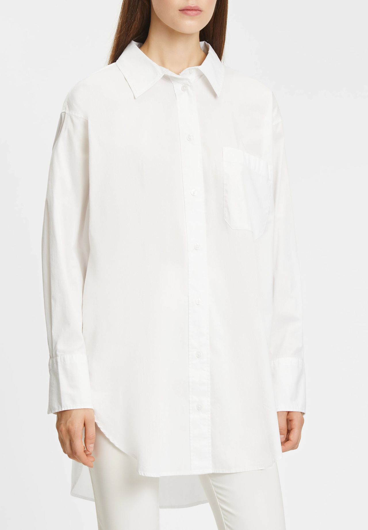 DENIM TOM TAILOR Hemdbluse Oversized-Fit Aufgesetzte Brusttasche Für Damen