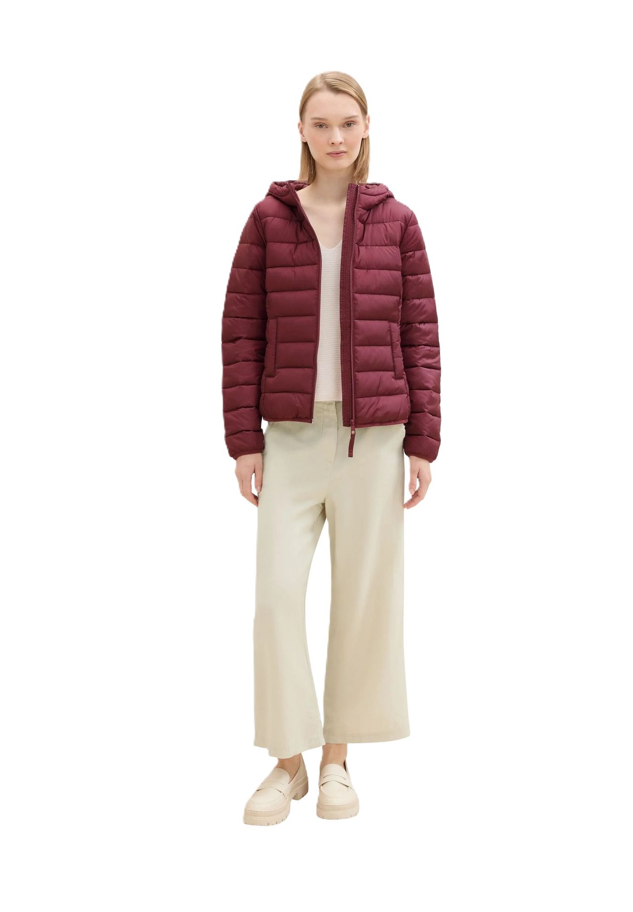 DENIM TOM TAILOR Steppjacke Kapuze Eingrifftaschen Für Damen