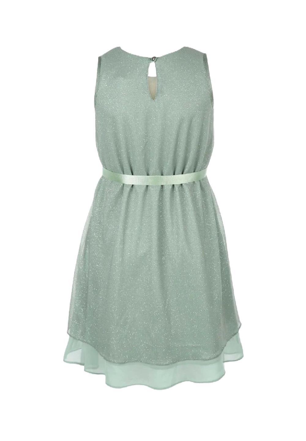 G.O.L.® Cocktailkleid Glitzertüll Bindegürtel Für Kinder