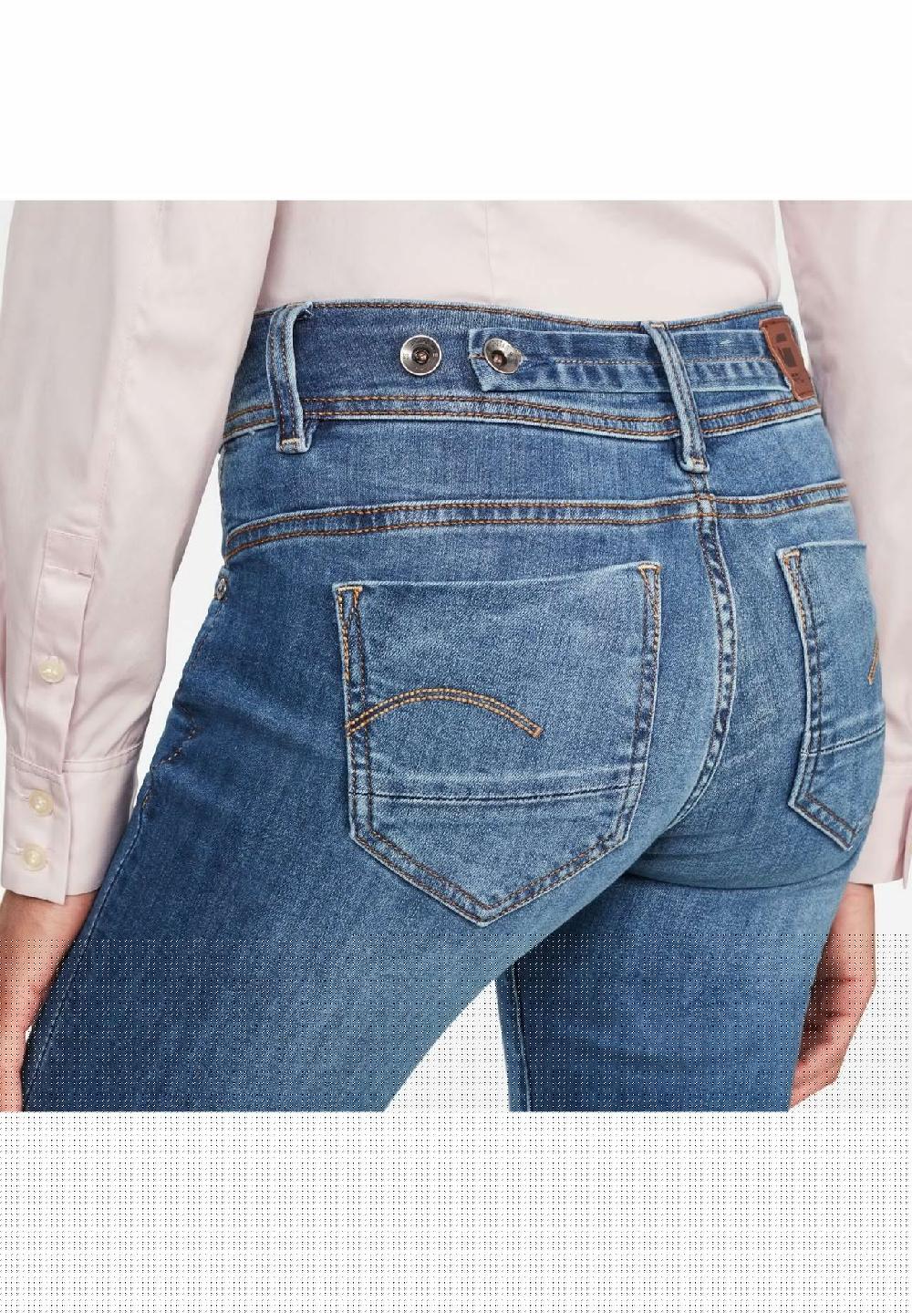 G-STAR RAW Jeans "Midge" Mid-Straight Fit Uni Für Damen