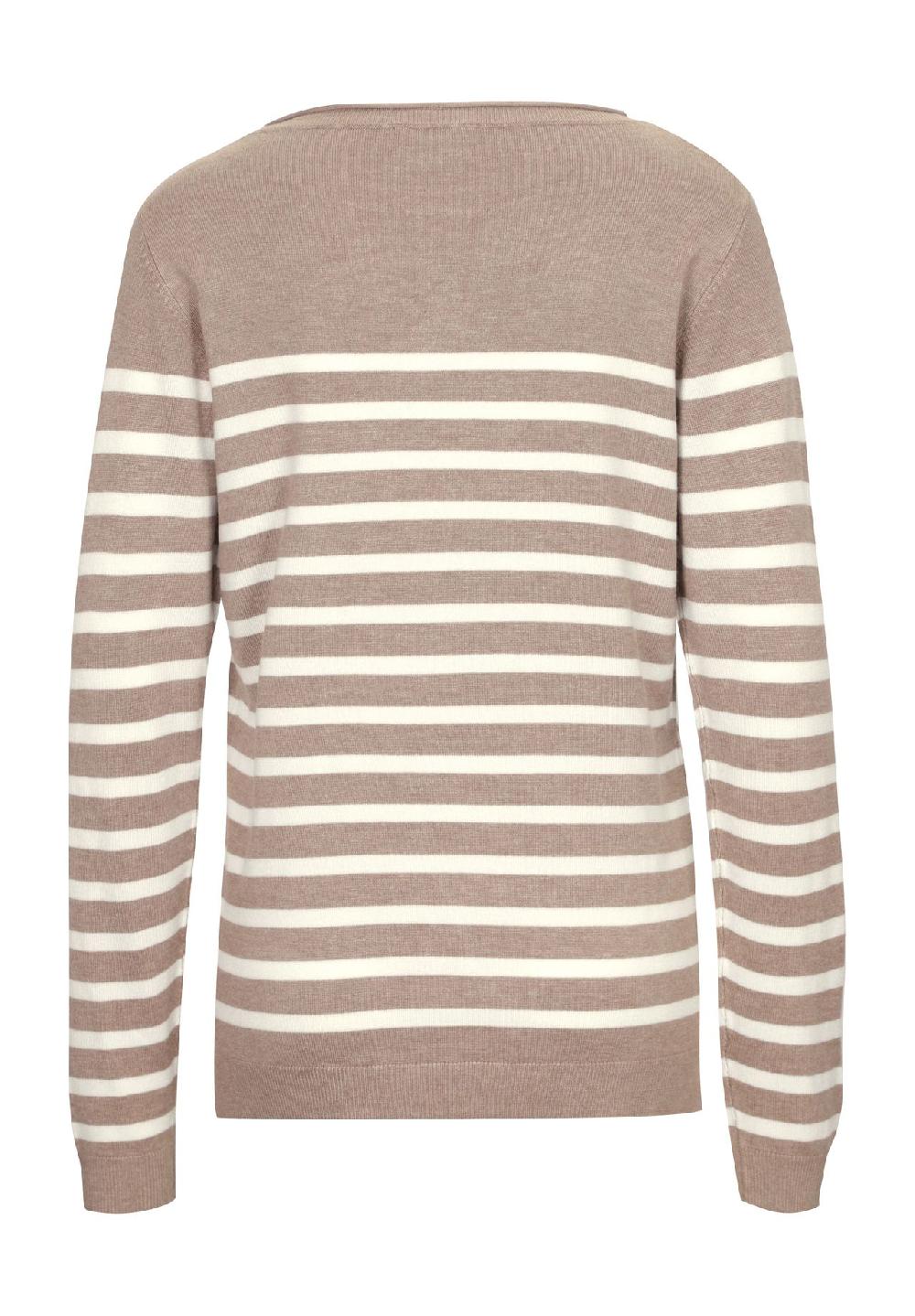 GALERIA Essentials Pullover Rundhalsausschnitt Langarm Streifen Für Damen