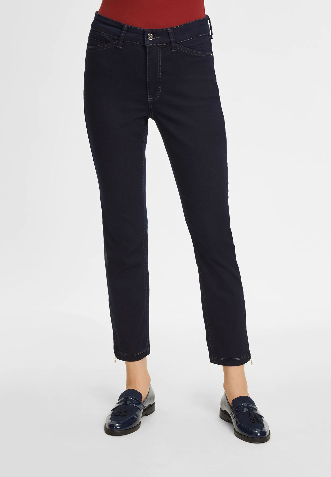 MAC Jeanshose Straight Mid Waist Für Damen