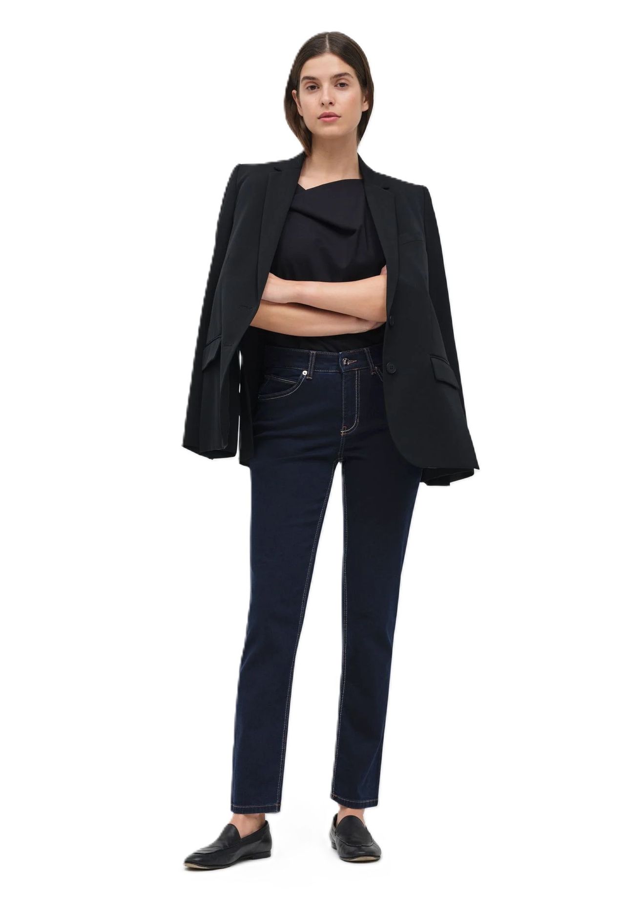 MAC Melanie Jeans Straight Fit Gürtelschlaufe Für Damen