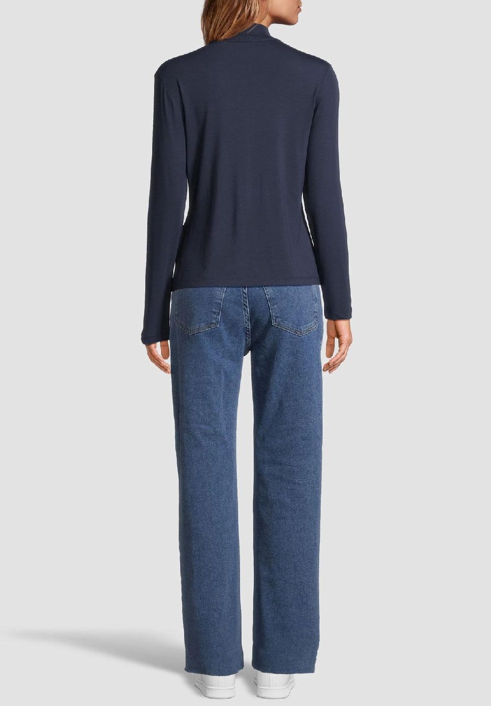 MANGUUN Collection Langarmshirt Stehkragen Für Damen