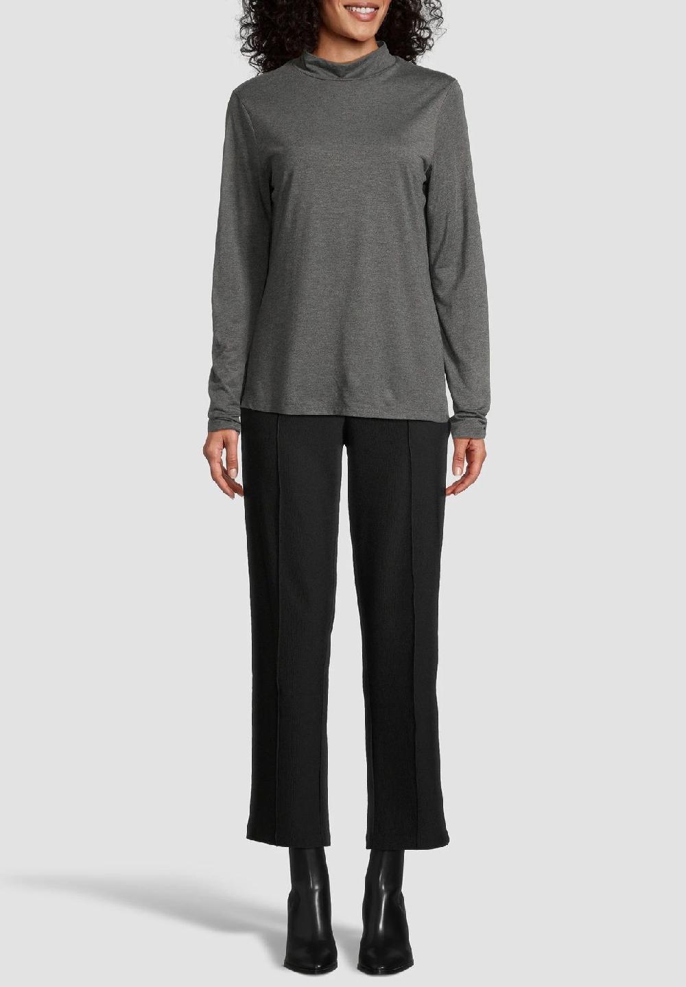 MANGUUN Collection Langarmshirt Stehkragen Für Damen