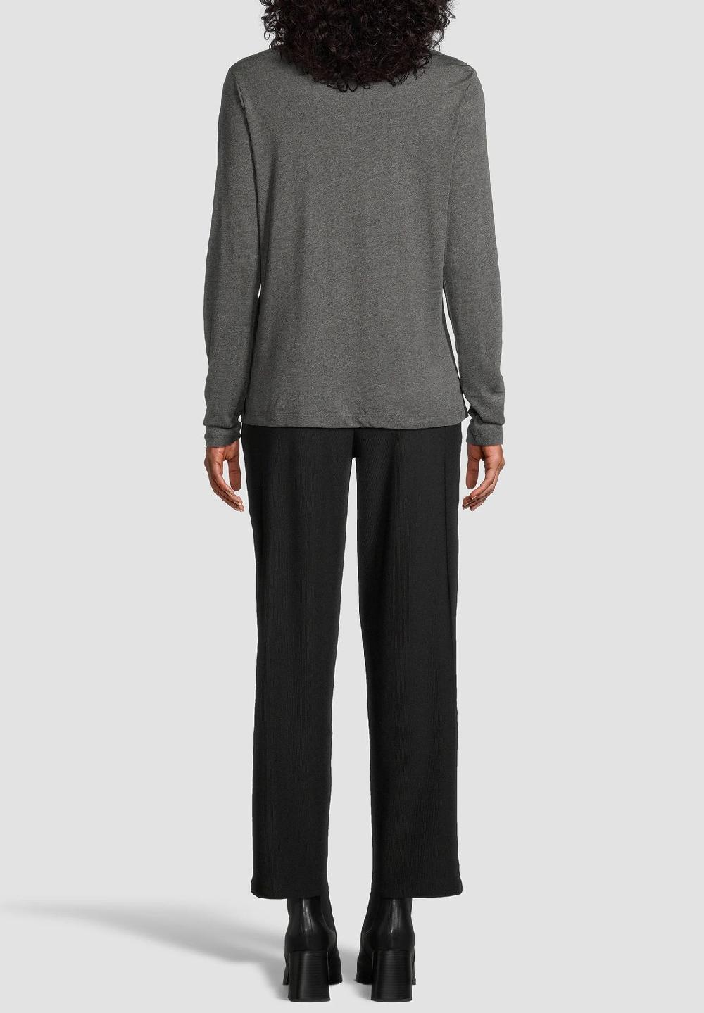 MANGUUN Collection Langarmshirt Stehkragen Für Damen