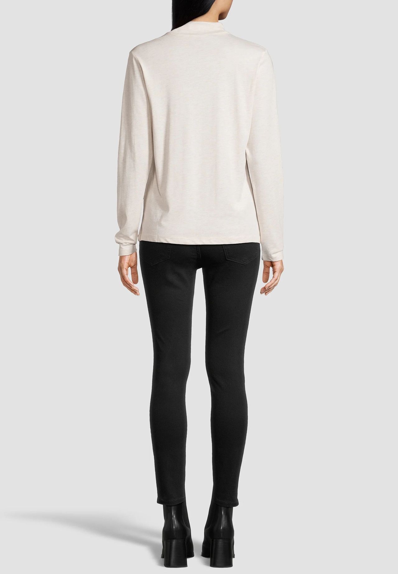 MANGUUN Collection Langarmshirt Stehkragen Für Damen