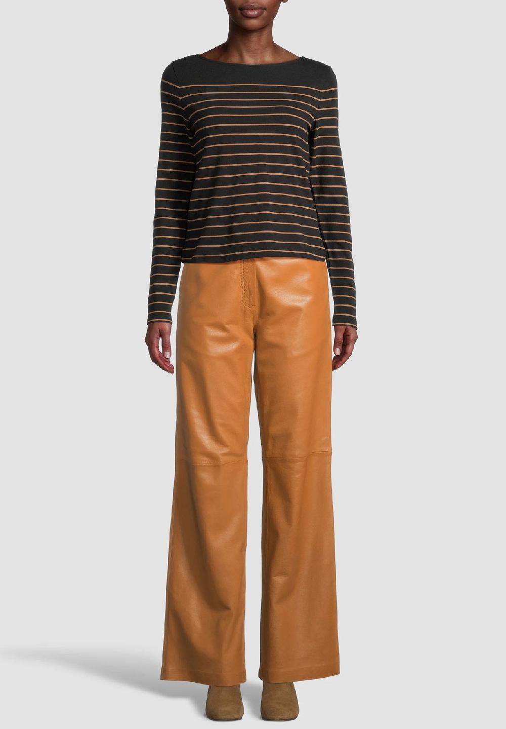 MANGUUN Collection Langarmshirt U-Boot-Ausschnitt Für Damen