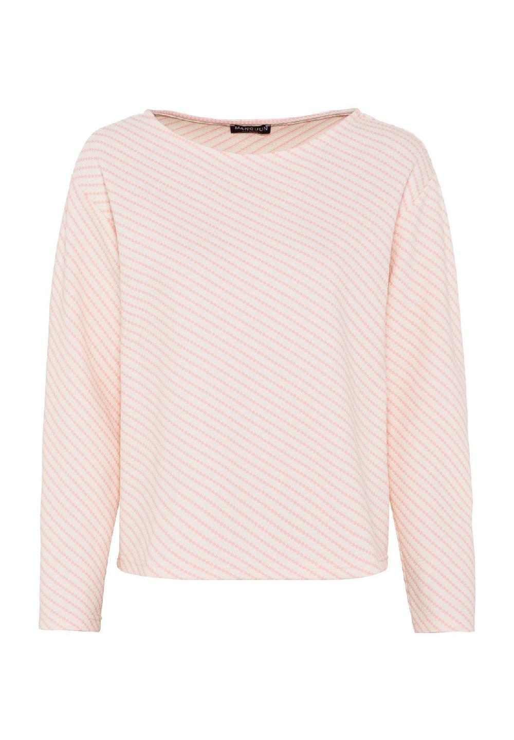 MANGUUN collection Langarmshirt U-Boot-Ausschnitt für Damen