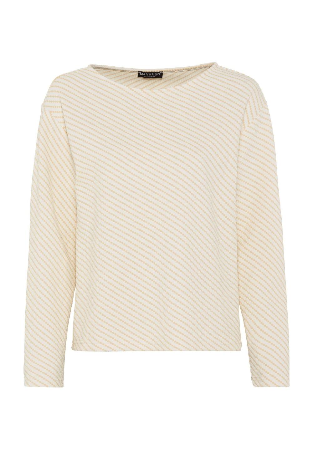 MANGUUN collection Langarmshirt U-Boot-Ausschnitt für Damen