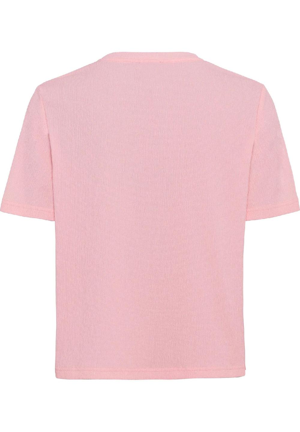 MANGUUN Collection Shirt Rundhals-Ausschnitt Strukturierte Optik Für Damen