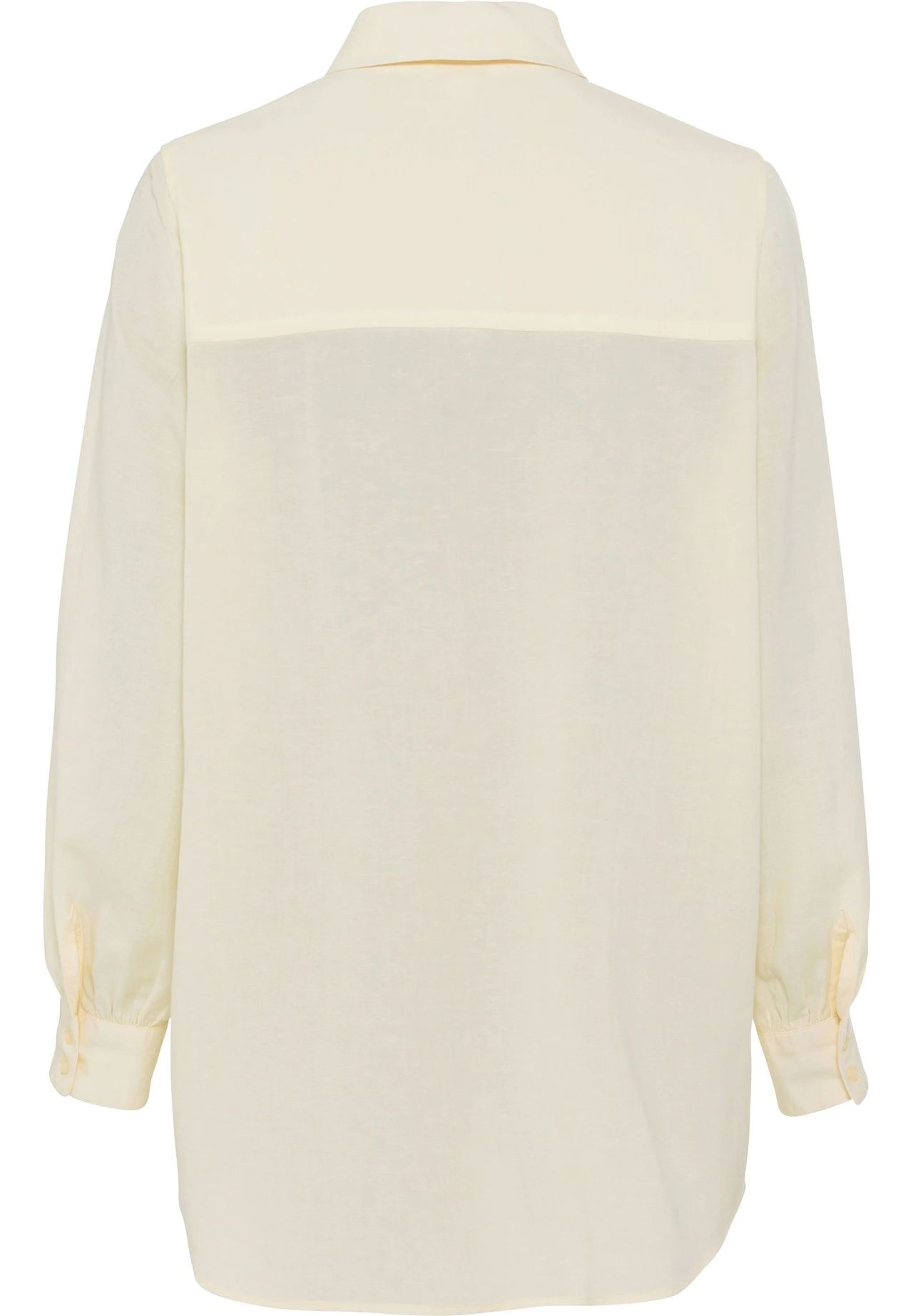 MANGUUN Hemdbluse Leinen-Anteil Langarm Für Damen