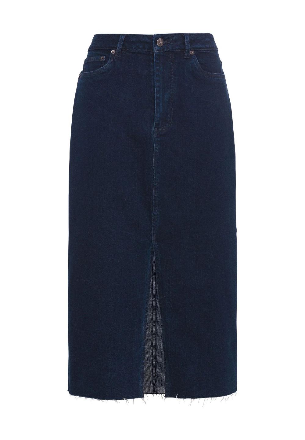 MANGUUN Jeansrock Five-Pocket Schlitz für Damen