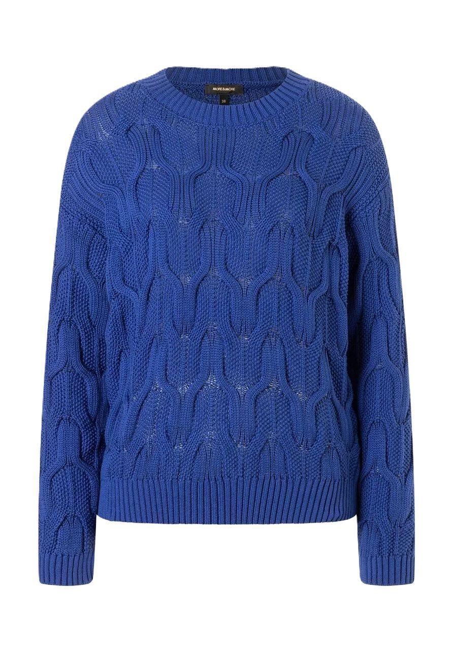 MORE & MORE Pullover Rippbündchen für Damen