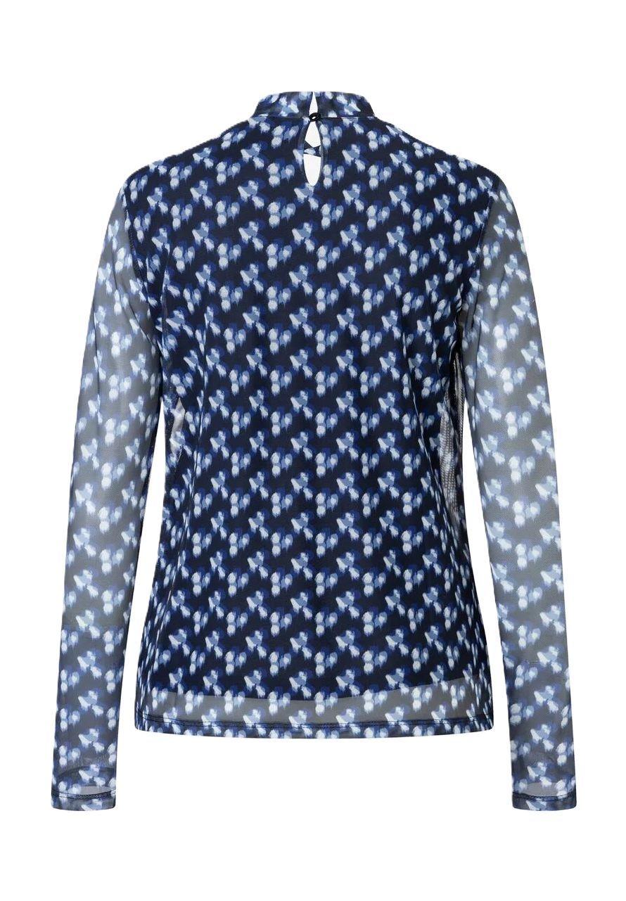 MORE & MORE Shirtbluse Schlüsselloch-Ausschnitt Für Damen