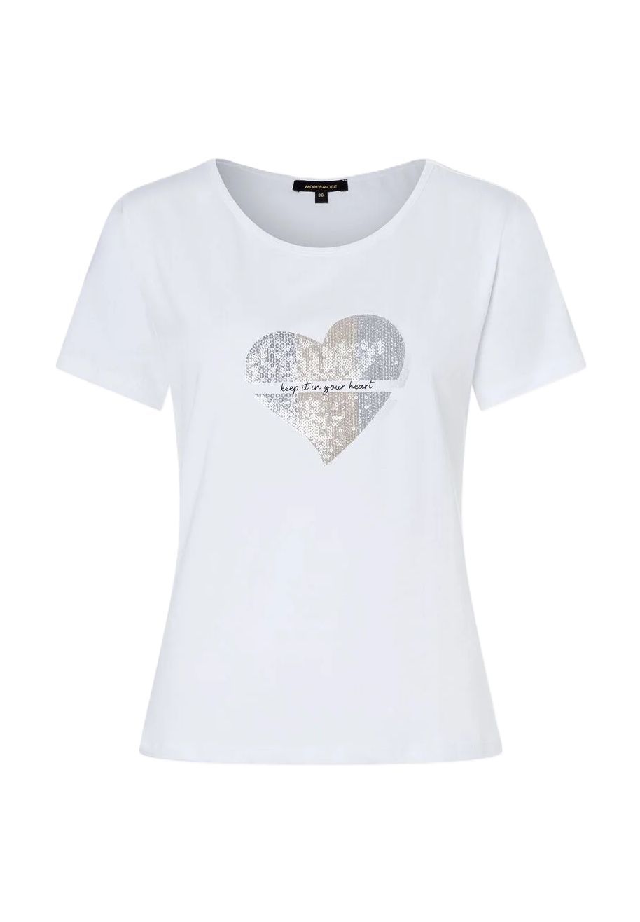MORE & MORE T-Shirt Pailletten für Damen