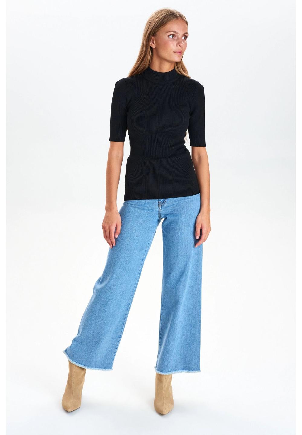 Nümph T-Shirt Rippstruktur Halbarm Für Damen