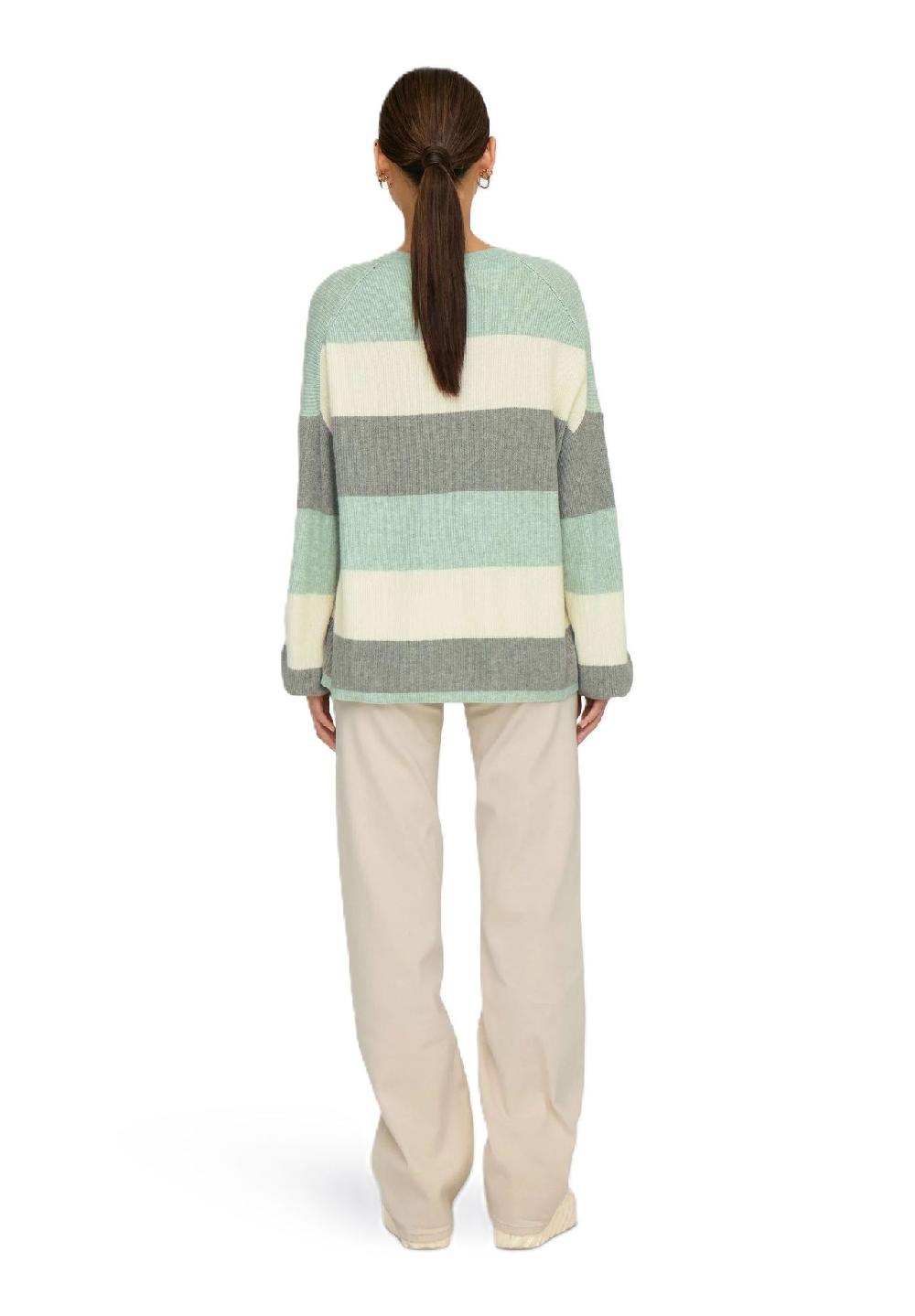 ONLY® Pullover Streifen Ballonärmel Für Damen