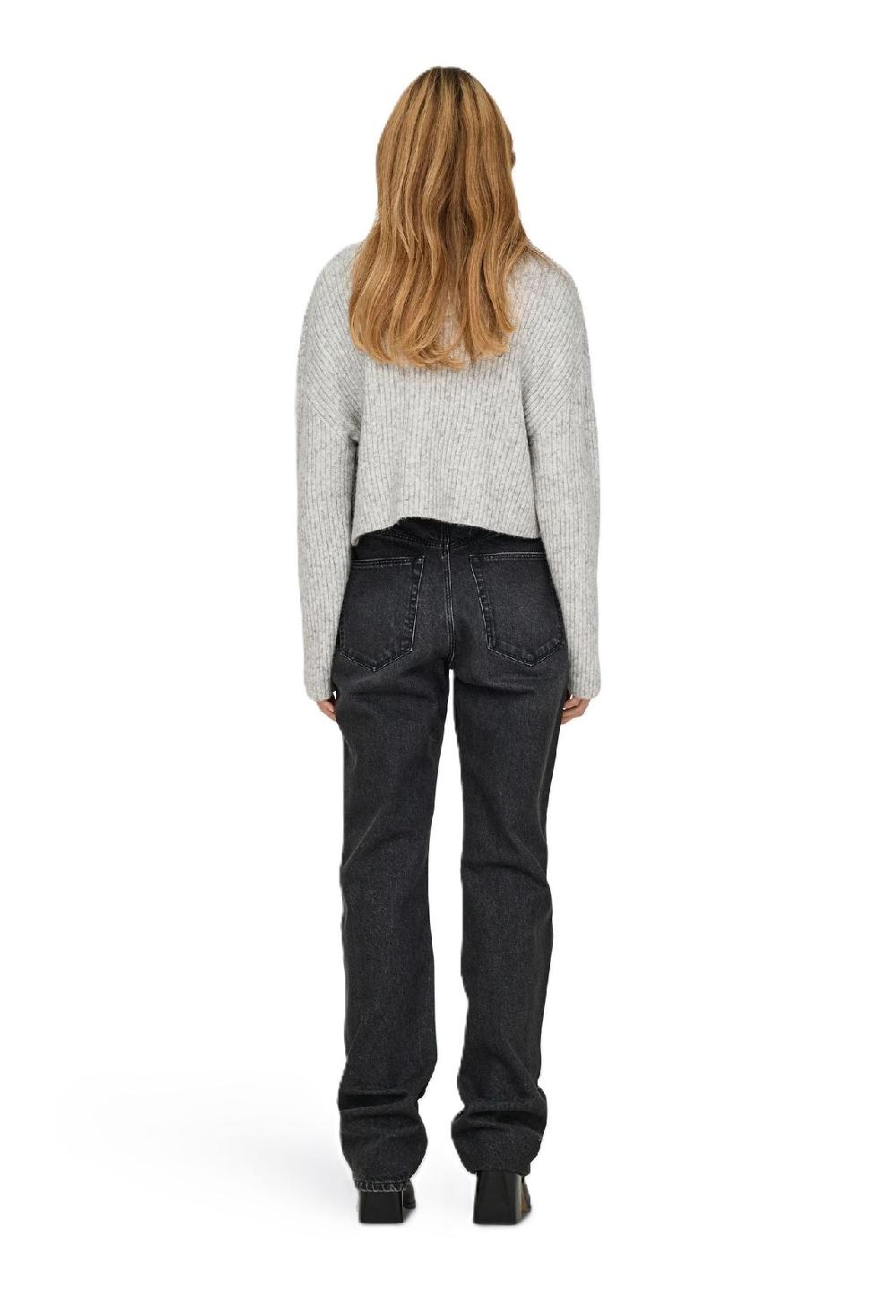 ONLY® Rollkragenpullover "Melanie" Rippbündchen Für Damen