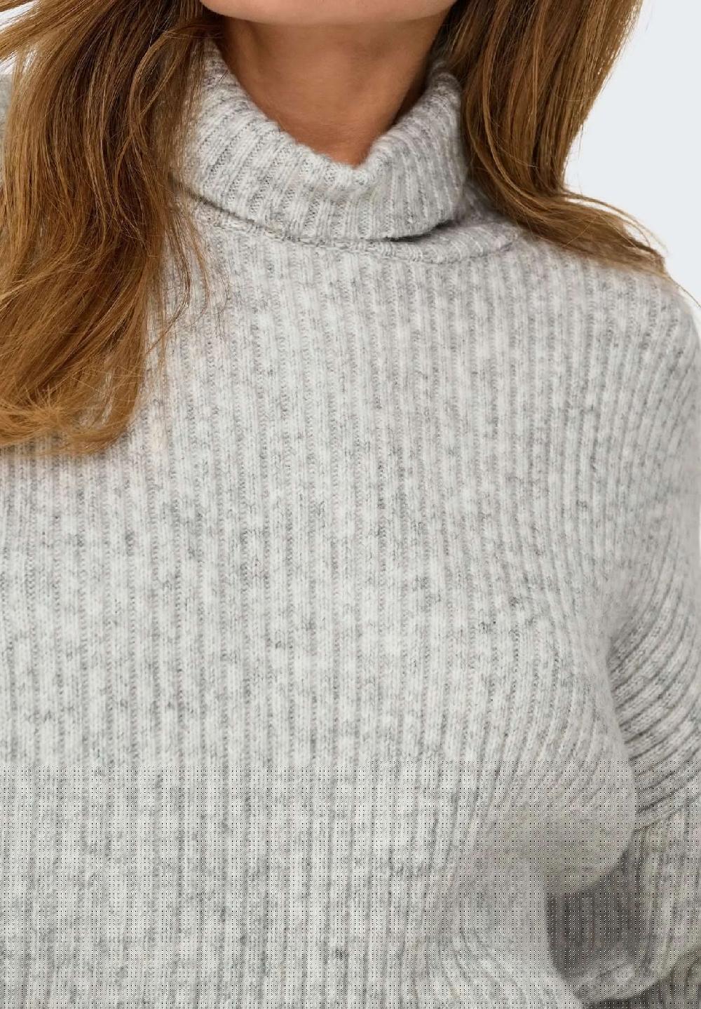 ONLY® Rollkragenpullover "Melanie" Rippbündchen Für Damen