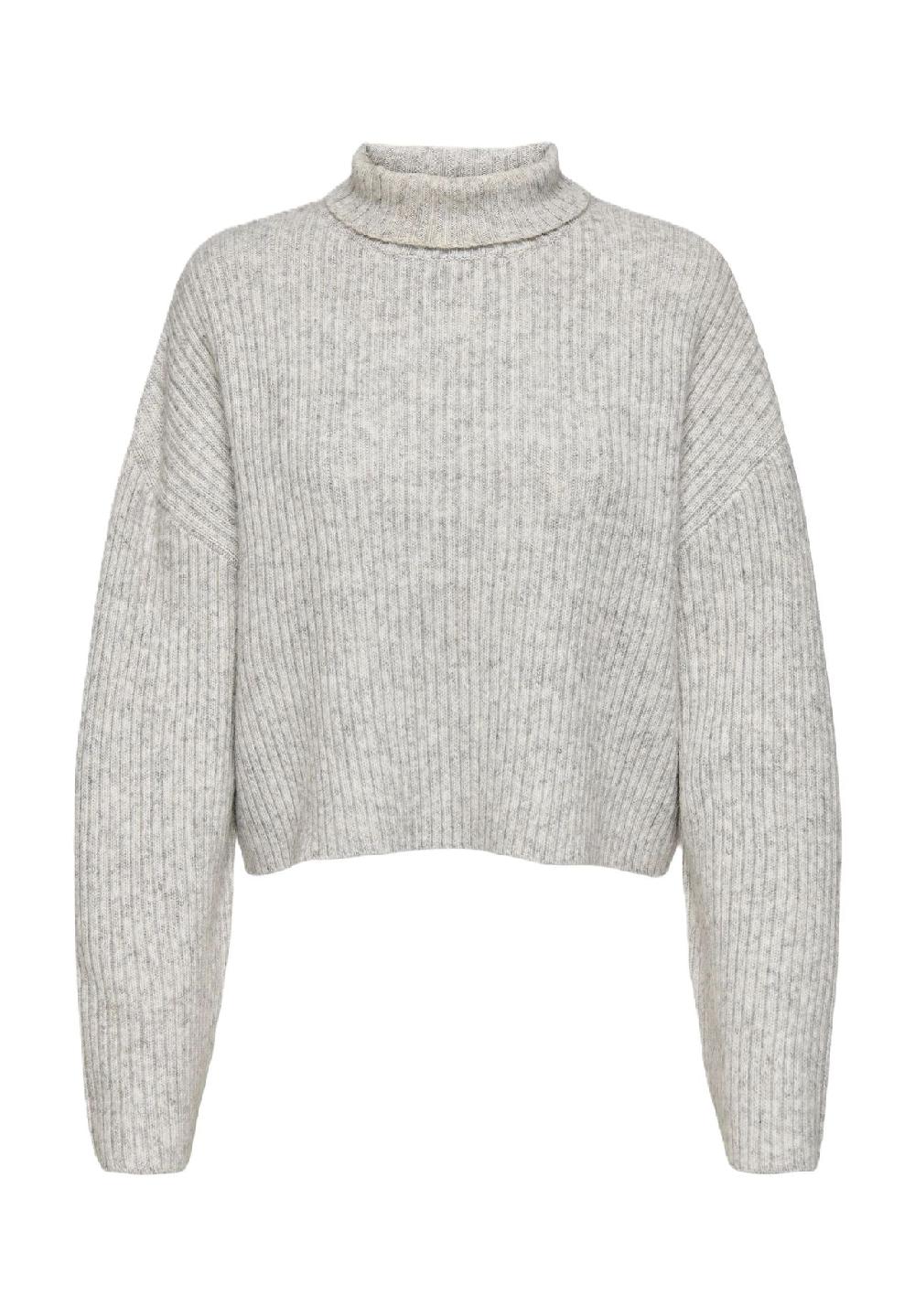 ONLY® Rollkragenpullover "Melanie" Rippbündchen für Damen