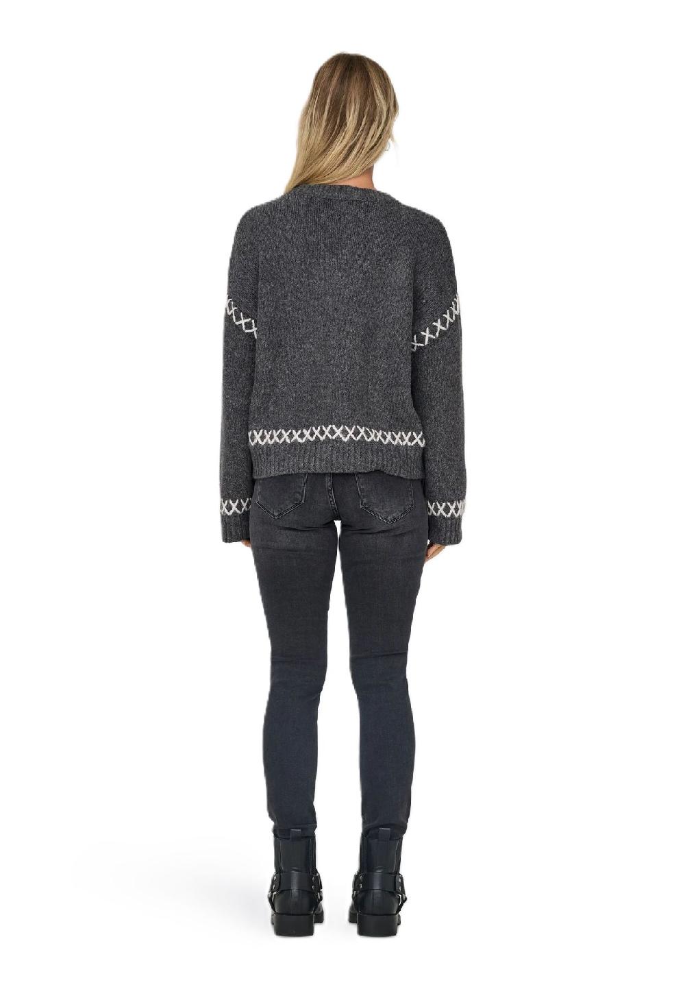 ONLY® Strickpullover "Amanda" Ziernähte Für Damen