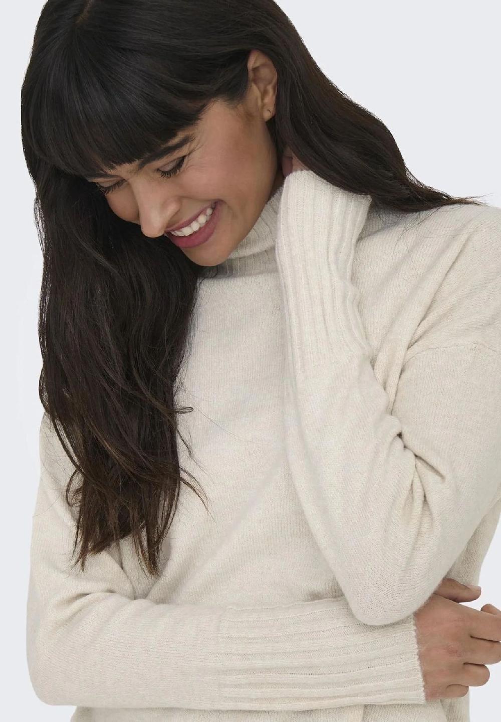 ONLY® Strickpullover "Gabriel" Stehkragen Für Damen