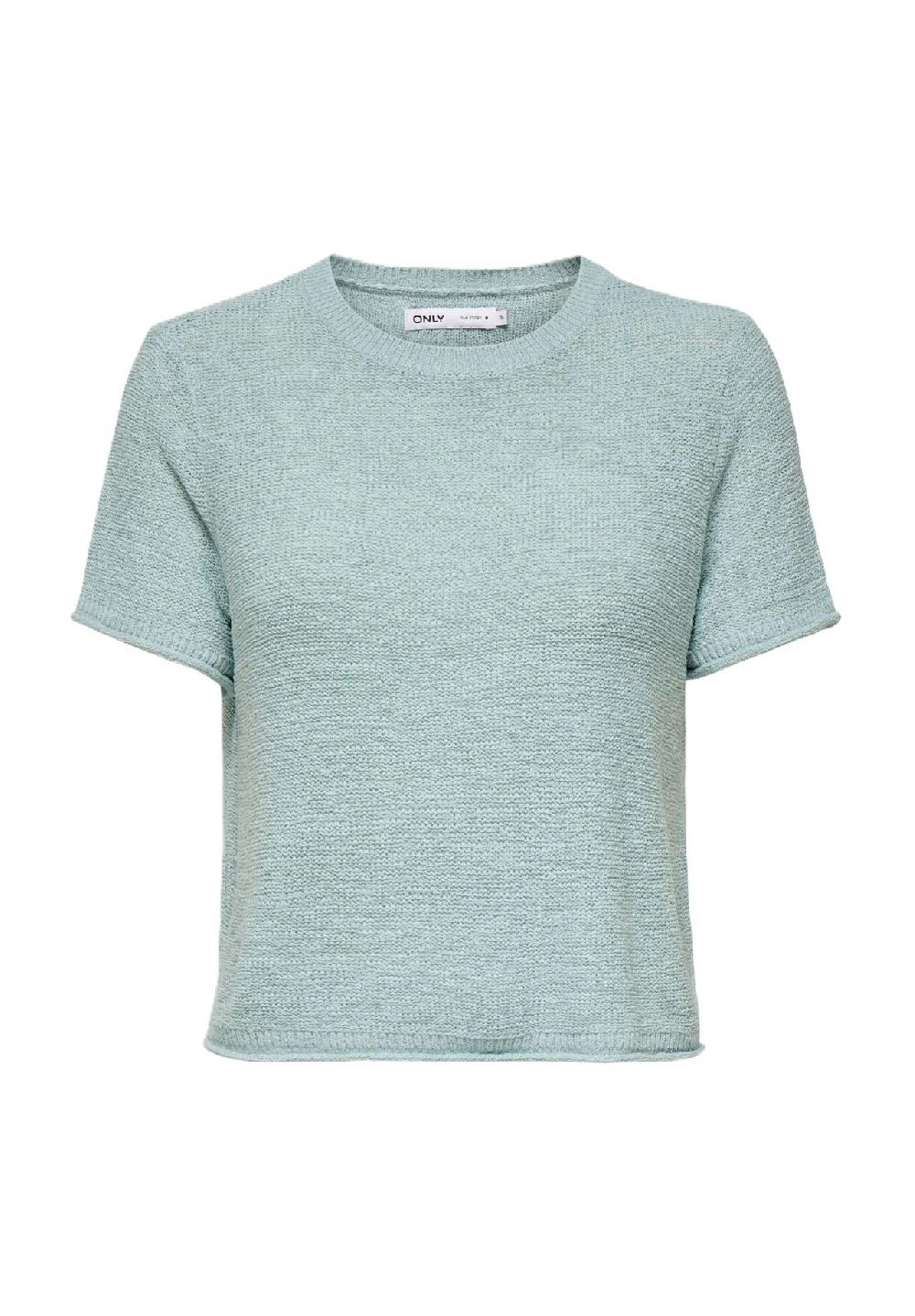 ONLY® Strickpullover Kurzarm Seitenschlitze für Damen