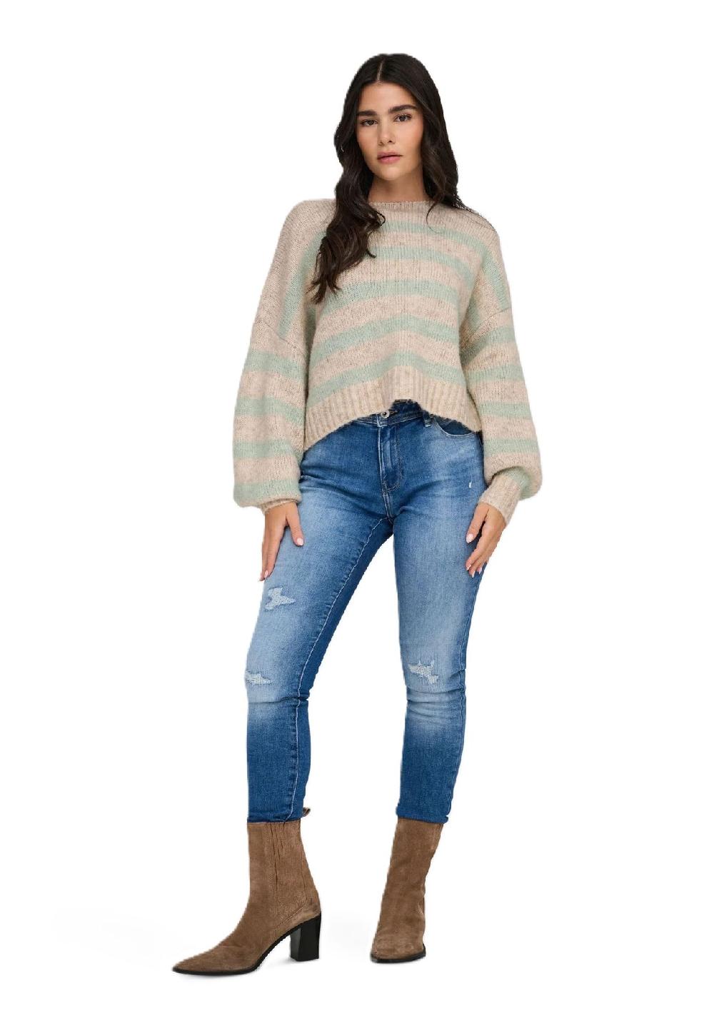 ONLY® Strickpullover U-Boot Ausschnitt Für Damen