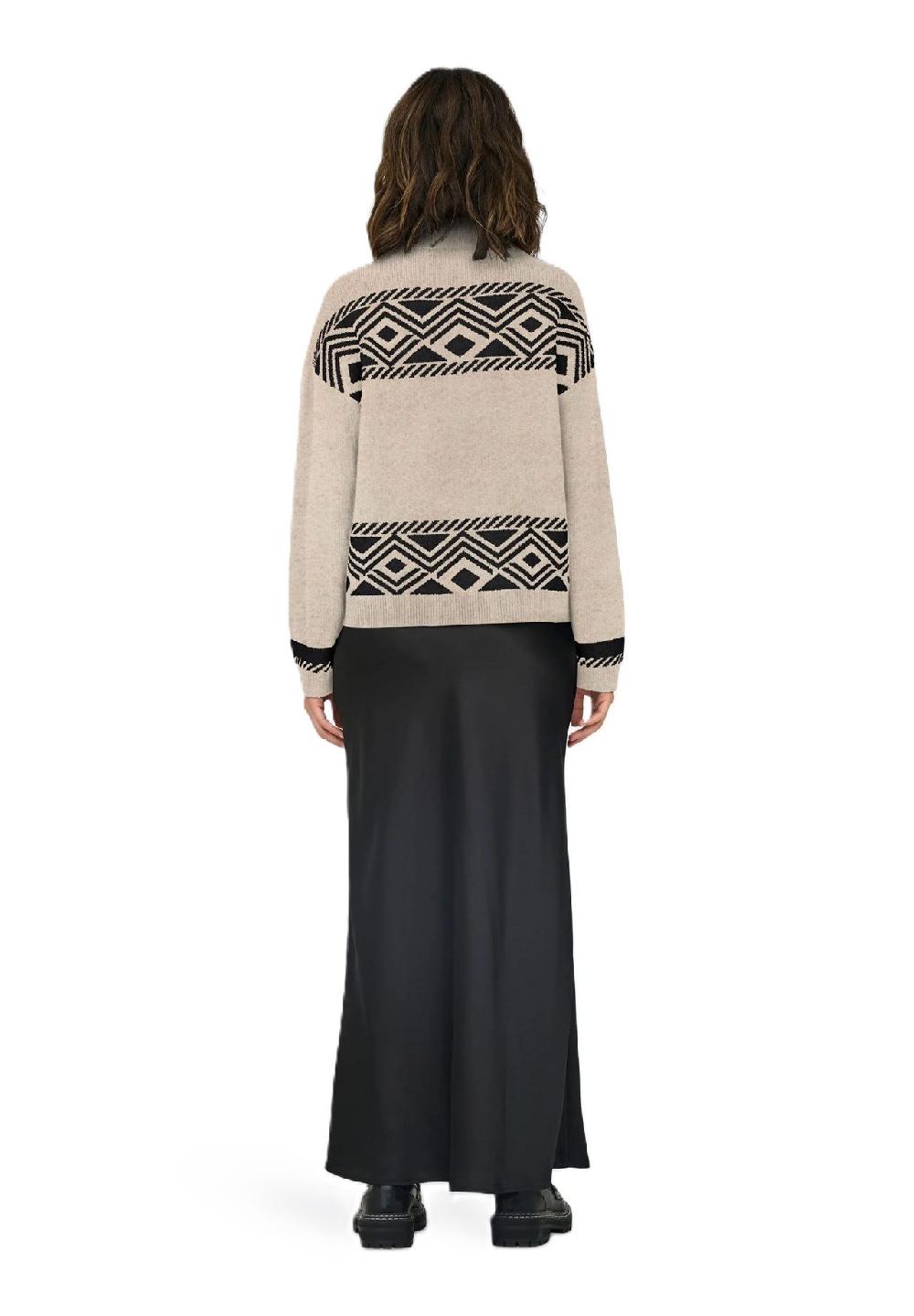 ONLY® Strickpullover "Victor" Stehkragen Für Damen