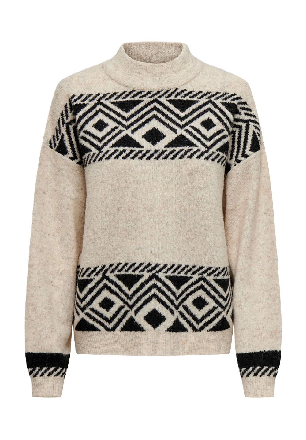 ONLY® Strickpullover "Victor" Stehkragen für Damen