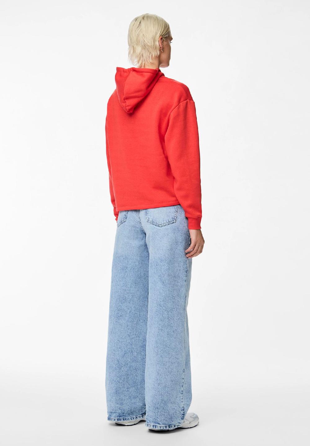 PIECES Hoodie Kapuze Mit Kordelzug Rippbündchen Für Damen