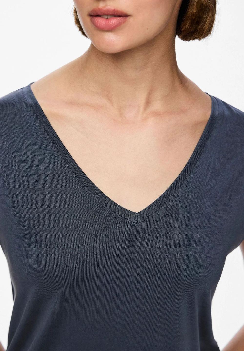 PIECES T-Shirt V-Ausschnitt Für Damen