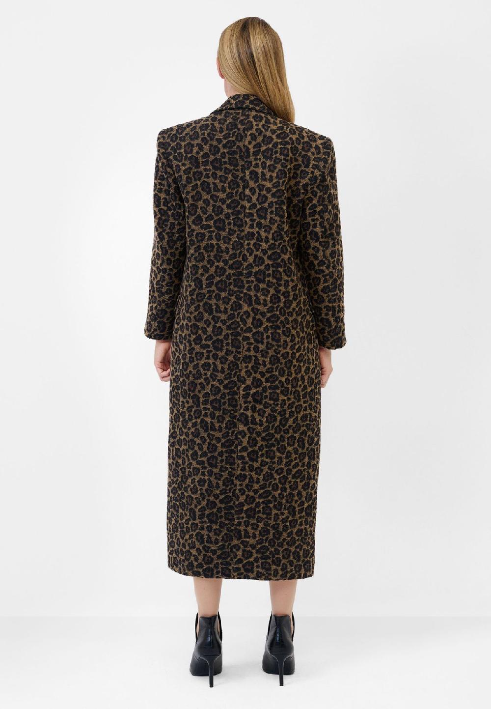 RICANO Damen Mantel Fabiana Mit Leopardenmuster