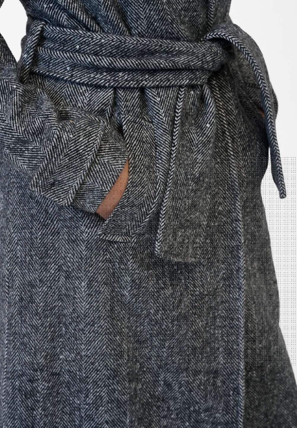 RICANO Eleganter Damenmantel Dafne Mit Schimmernden Paillettenakzenten