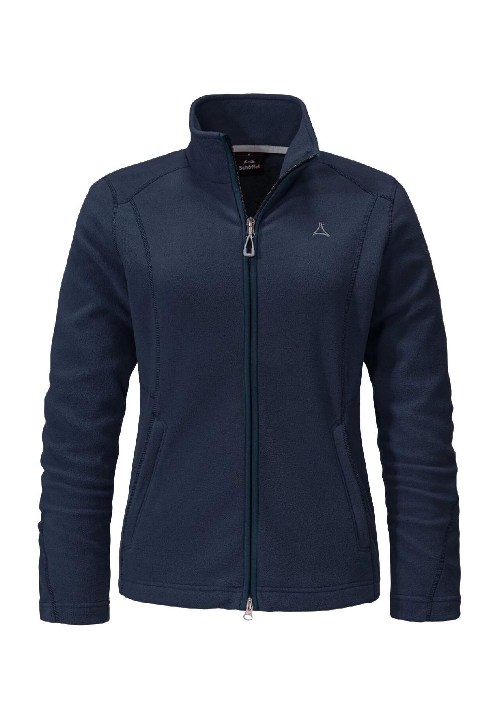 Schöffel Fleecejacke "Leona" Stehkragen Reißverschlusstaschen für Damen