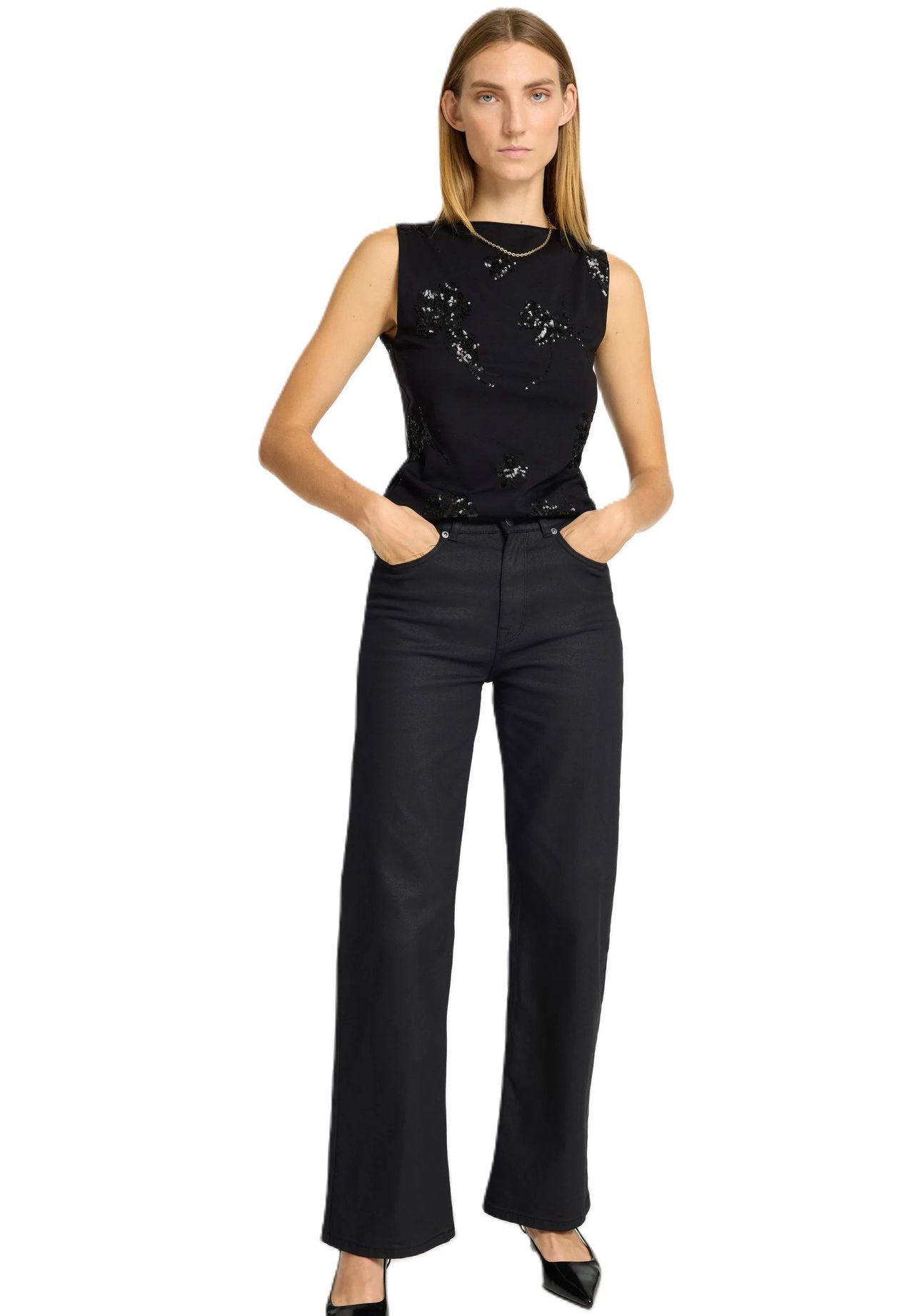 SELECTED FEMME Jeanshose High Waist Five-Pocket Für Damen