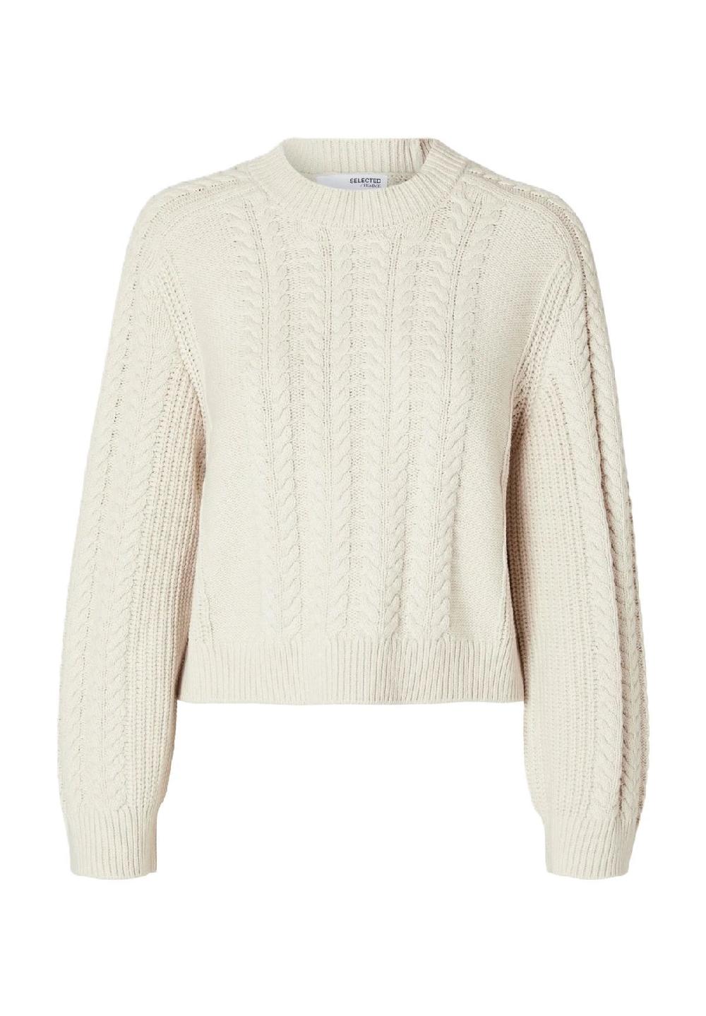 SELECTED FEMME Pullover "Birte" Rippbündchen für Damen