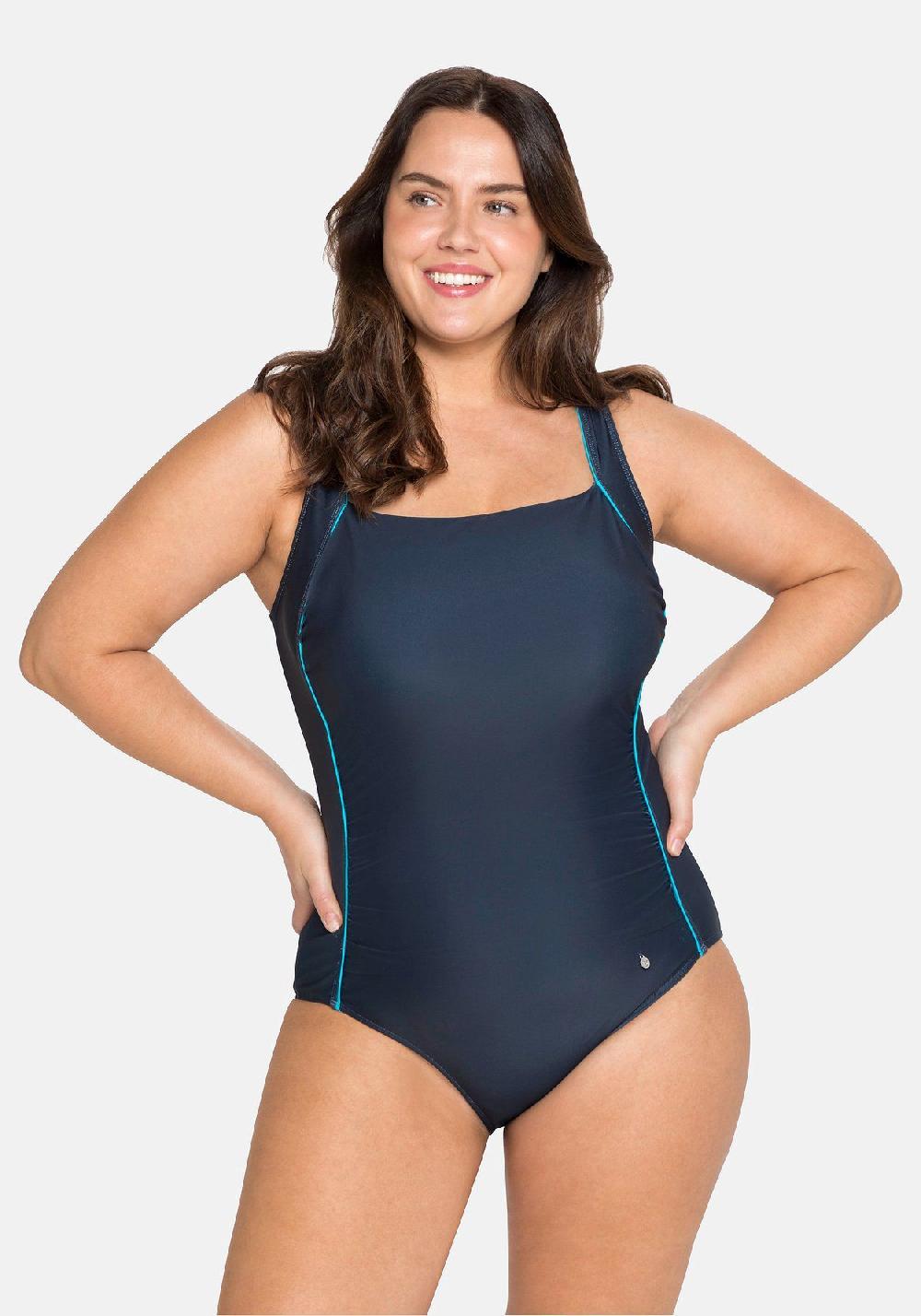 Sheego Badeanzug Mit Verstellbaren Trägern Und Shaping-Effekt