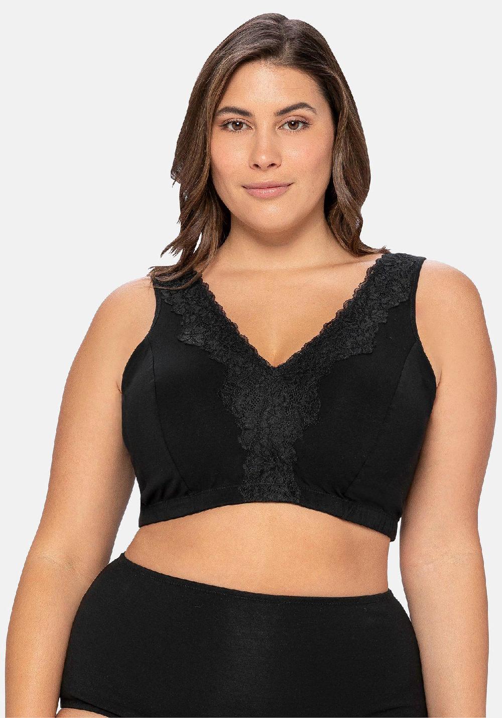 Sheego BH Ohne Bügel In Bustier-Form Mit Spitzenborte