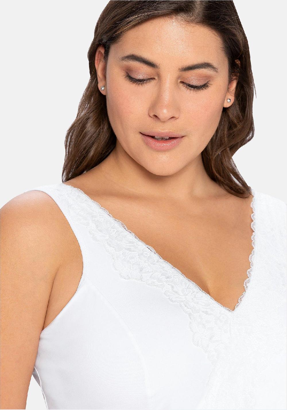 Sheego BH Ohne Bügel In Bustier-Form Mit Spitzenborte