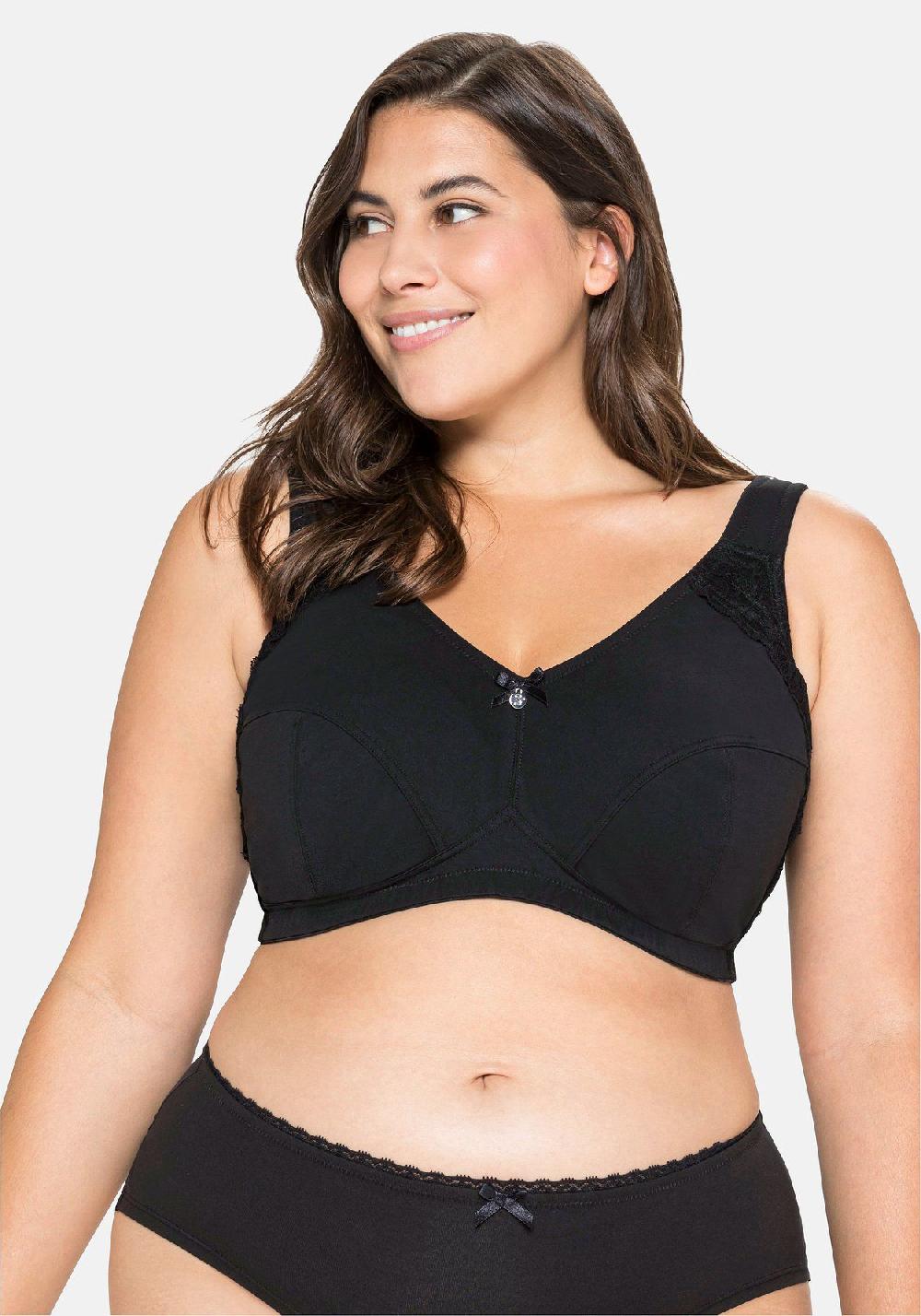 Sheego BH Ohne Bügel Mit Seitlichem Spitzenbesatz
